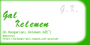 gal kelemen business card